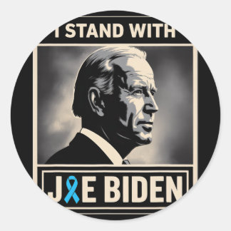 I Stand With Joe Biden  Classic Round Sticker
