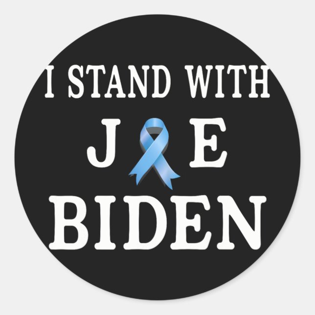 I Stand With Joe  Classic Round Sticker (Front)