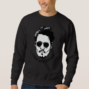 I Stand With Johnny Isn't Happy Hour Anytime Mega Sweatshirt