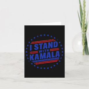 I Stand With Kamala Election 2024  Card