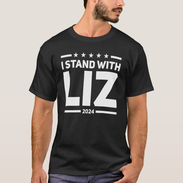I Stand With Liz Cheney 2024 Election Democrat T-Shirt (Front)