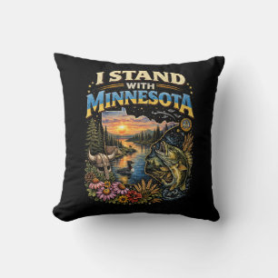 I Stand With Minnesota Cushion