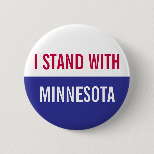 I Stand with Minnesota Protest 6 Cm Round Badge