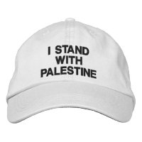 I stand with Palestine black modern custom text