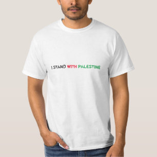 I stand with Palestine distressed typography T-Shirt