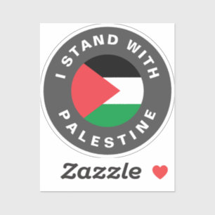 I Stand with Palestine flag custom text