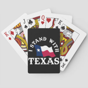 I Stand With Texas Playing Cards