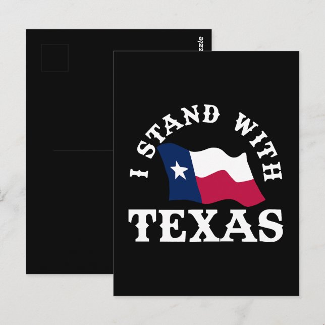 I Stand With Texas Postcard (Front/Back)
