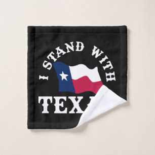 I Stand With Texas Wash Cloth