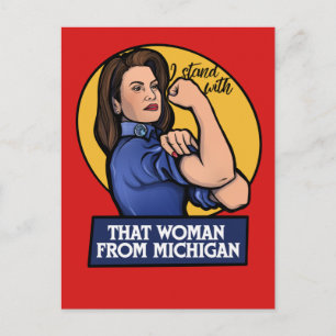 I stand with that woman from Michigan Postcard