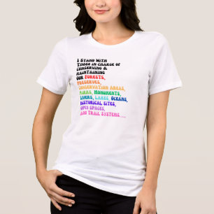 I Stand With Those In Charge Of Protecting Our... Tri-Blend Shirt