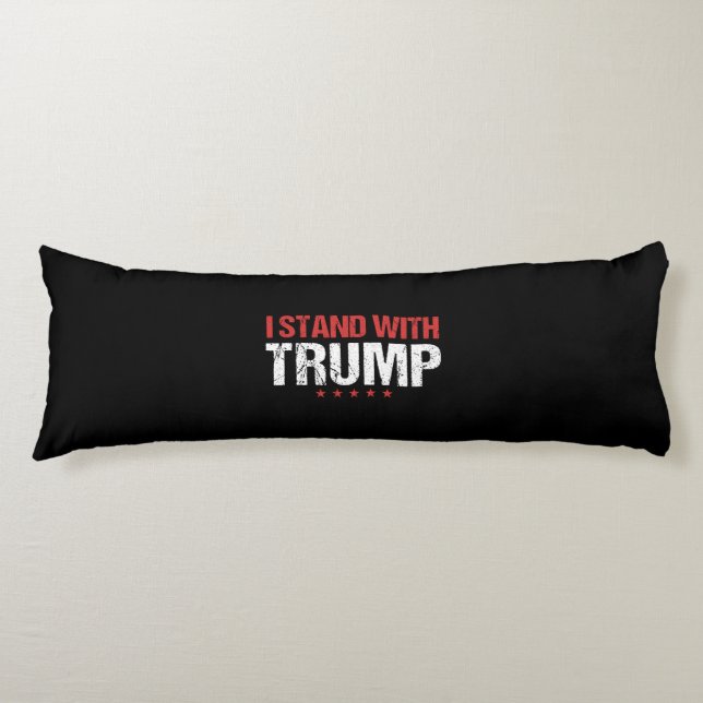 i stand with trump body cushion (Front)