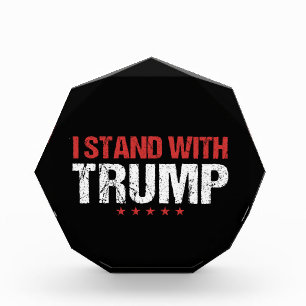 I stand with Trump. Photo Block