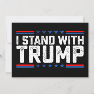 I Stand With Trump Presidential Election Vintage Invitation