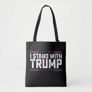 I Stand With Trump Presidential Election Vintage Tote Bag