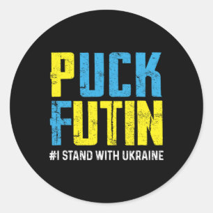 I Stand With Ukaine Stop Putin Ukraine Ukrainian S Classic Round Sticker