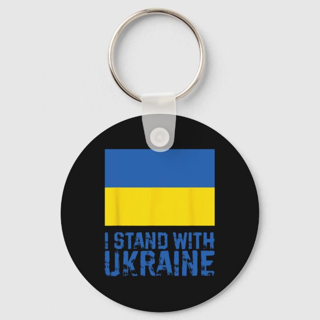 I Stand With Ukraine 6  Key Ring (Front)