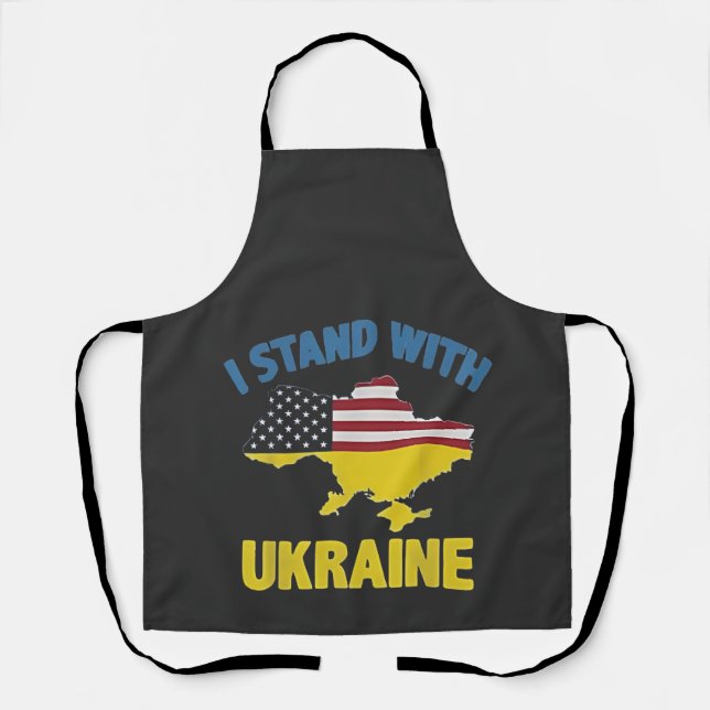 I Stand with Ukraine  Apron (Front)