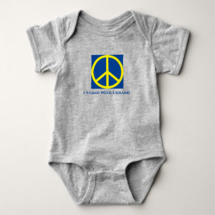 I Stand With Ukraine Baby Bodysuit T-Shirt