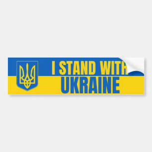 i stand with ukraine bumper sticker