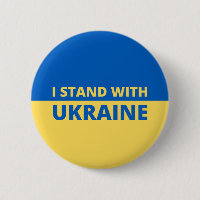 I STAND WITH UKRAINE BUTTON