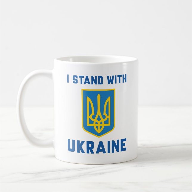 I Stand With Ukraine Coffee Mug (Left)
