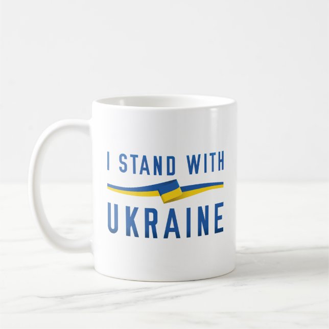 I Stand With Ukraine Coffee Mug (Left)