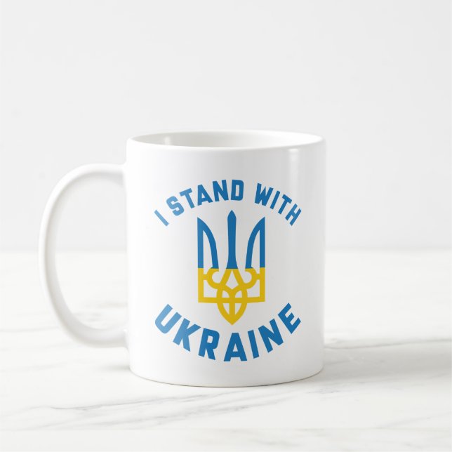 I Stand With Ukraine Coffee Mug (Left)