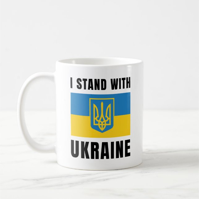 I Stand With Ukraine Coffee Mug (Left)