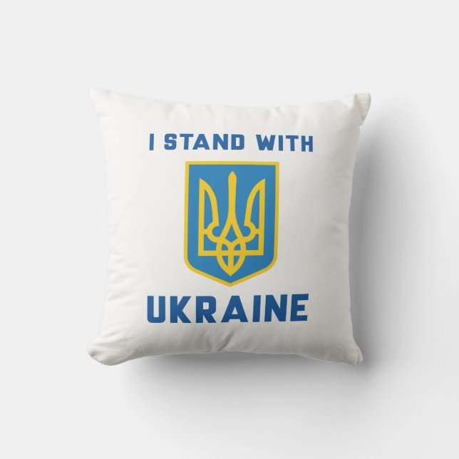 I Stand With Ukraine Cushion (Front)