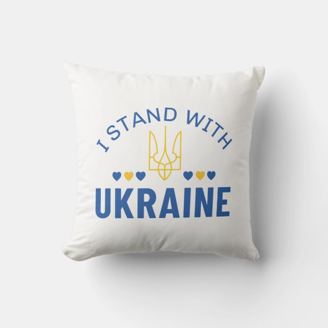 I Stand With Ukraine Cushion (Front)