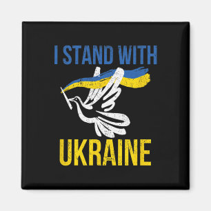 I Stand With Ukraine Dove Peace Pro-ukraine Magnet