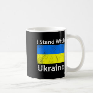 I Stand With Ukraine Flag Free Support Freedom Put Coffee Mug