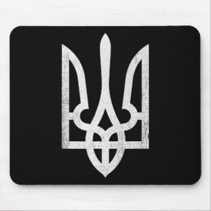 I Stand With Ukraine Flag Heart Ukrainian Love Sup Mouse Pad
