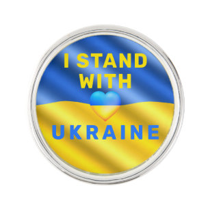 I Stand With Ukraine - Flag - Peace - Freedom  Lapel Pin