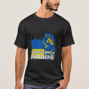 I Stand With Ukraine Flag - Ukrainian Flag - Ukrai T-Shirt