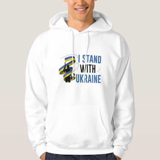I Stand With Ukraine Hoodie (Front)