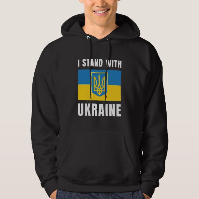 I Stand With Ukraine Hoodie (Front)