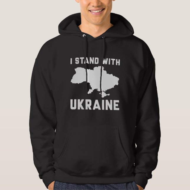I Stand With Ukraine Hoodie (Front)