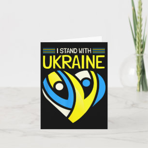 I Stand With Ukraine I Stand For Peace Anti-war Uk Card