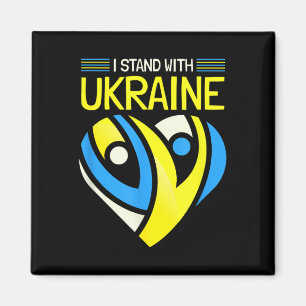 I Stand With Ukraine I Stand For Peace Anti-war Uk Magnet