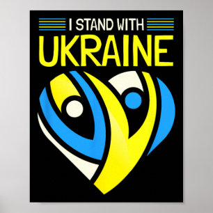 I Stand With Ukraine I Stand For Peace Anti-war Uk Poster