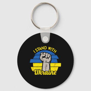 I Stand With Ukraine Key Ring
