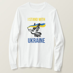 I Stand With Ukraine – Peace Dove Design T-Shirt