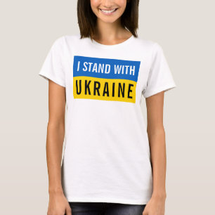 I Stand With Ukraine Political  T-Shirt