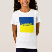 I STAND WITH UKRAINE Rectangle Flag T-Shirt