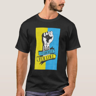 I Stand With Ukraine Save Ukraine Flag Support Ukr T-Shirt
