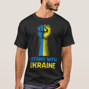 I Stand with Ukraine Shirt Resist Ukrainian Flag B