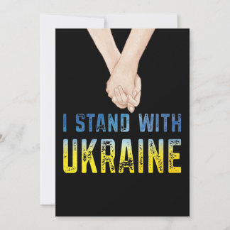 I Stand With Ukraine Shirt Support Ukraine Flag Invitation