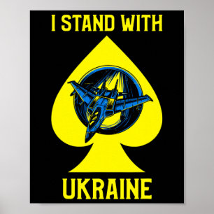 I Stand With Ukraine Shirt The Ghost Of Kyiv  Poster